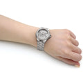 Michael Kors Lennox Quartz Silver Dial Silver Steel Strap Watch For Women - MK7234