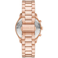 Michael Kors Berkley Chronograph Green Dial Rose Gold Steel Strap Watch For Women - MK7412