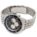 Michael Kors Bayville Chronograph Black Dial Silver Steel Strap Watch For Men - MK8749