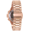 Michael Kors Lennox Chronograph Black Dial Rose Gold Steel Strap Watch For Men - MK8940