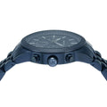 Michael Kors Hutton Chronograph Blue Dial Blue Steel Strap Watch For Men - MK9088