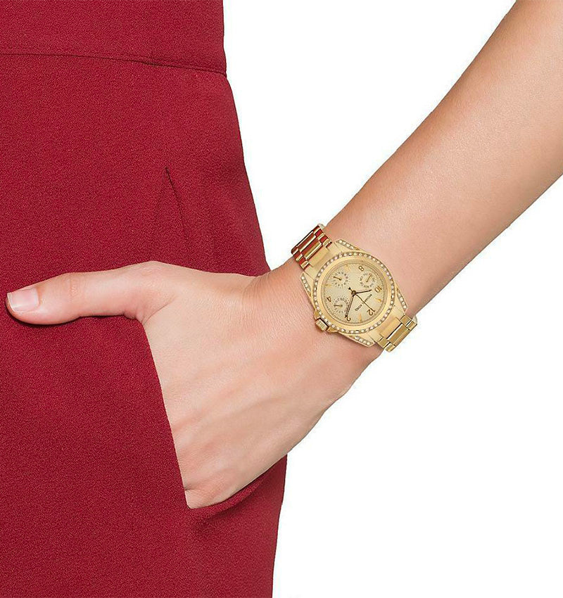 Michael Kors Blair Gold Dial Gold Steel Strap Watch for Women - MK5639