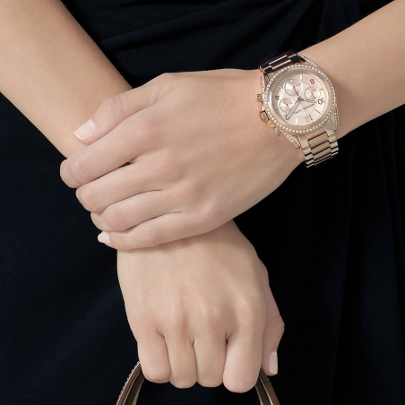Michael Kors Blair Rose Gold Dial Rose Gold Steel Strap Watch for Women - MK5263