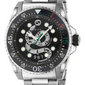 Gucci Dive Snake Black Dial Silver Steel Strap Watch For Men - YA136218