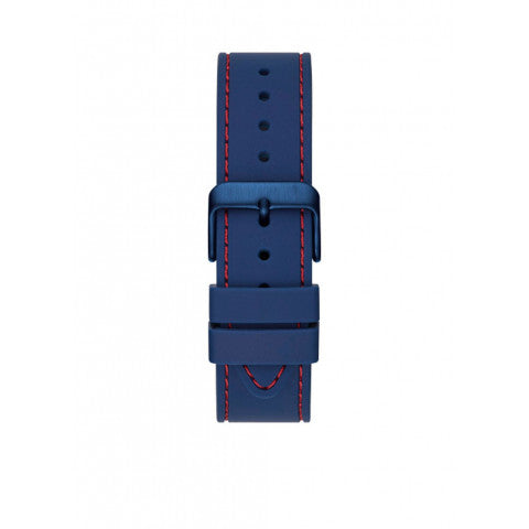 Guess Odyssey Analog Blue Dial Blue Rubber Strap Watch For Men - W1108G1