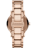 Burberry The City Grey Dial Rose Gold Steel Strap Watch for Men - BU9353