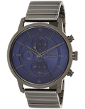 Hugo Boss Architectural Blue Dial Grey Steel Strap Watch for Men - 1513574