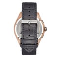 Hugo Boss Onyx Grey Dial Black Leather Strap Watch for Men - 1513366