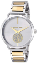 Michael Kors Silver Dial Two Tone Steel Strap Watch for Women - MK3679