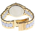 Michael Kors Slim Runway Quartz White Dial Two Tone Steel Strap Watch For Women - MK4295