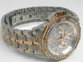 Bulova Octova Crystal Silver Dial Two Tone Steel Strap Watch for Men - 98C133