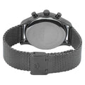 Movado Heritage Calendoplan Chronograph Black Dial Grey Mesh Strap Watch for Men - 3650100