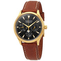 Movado Heritage Celestograf Navy Blue Dial Brown Leather Strap Watch For Women - 3650010