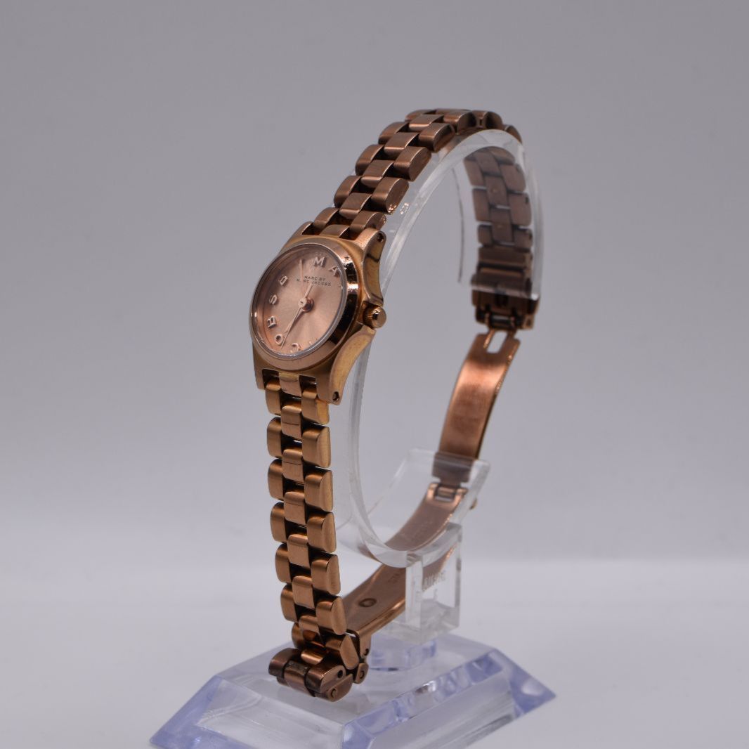 Marc Jacobs Dinky Rose Gold Dial Rose Gold Steel Strap Watch for Women - MBM3200