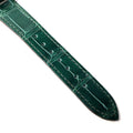 Gucci Grip Quartz Silver Dial Green Leather Strap Watch For Women - YA157404