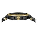 Versace Aion Chronograph Black Dial Black Steel Strap Watch for Men - VE1D01620