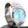 Citizen Tsuyosa Automatic Turquoise Dial Silver Steel Strap Watch For Men - NJ0151-88M