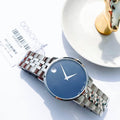 Movado Museum Classic Blue Dial Silver Steel Strap Watch for Men - 0607212
