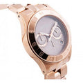 Marc Jacobs Blade Chronograph Brown Dial Rose Gold Steel Strap Watch for Women - MBM3308
