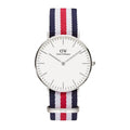 Daniel Wellington Classic Canterbury White Dial Two Tone NATO Strap Watch For Women - DW00100051