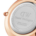 Daniel Wellington Classic Petite York Black Dial Brown Leather Strap Watch For Women - DW00100170