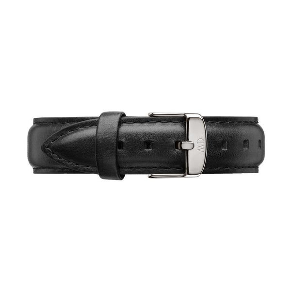 Daniel Wellington Classic Sheffield White Dial Black Leather Strap Watch For Women - DW00100053