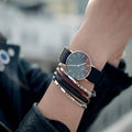 Daniel Wellington Classic Sheffield Black Dial Black Leather Strap Watch For Women - DW00100139