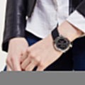 Guess G-Twist Quartz Black Dial Black Silicone Strap Watch For Men  - W0911L8