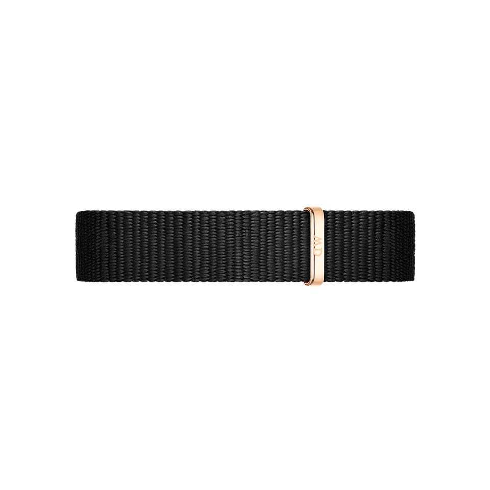 Daniel Wellington Classic Petite Cornwall Black Dial Black NATO Strap Watch For Women - DW00100215