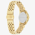 Michael Kors Lexington Quartz Silver Dial Gold Steel Strap Watch For Women - MK3229