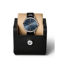 IWC Portofino Automatic Blue Dial Black Leather Strap Watch for Men - IW356523