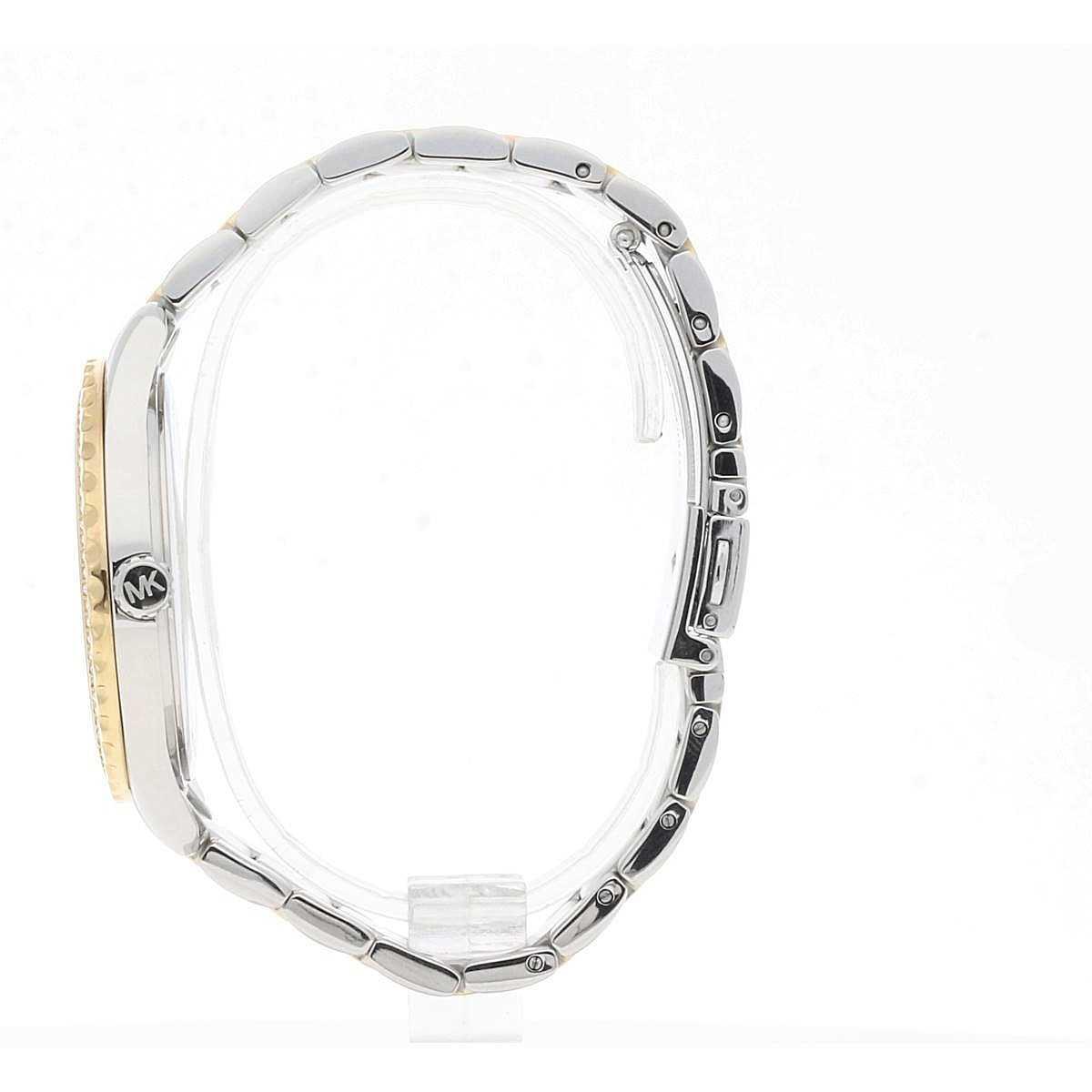Michael Kors Layton Quartz Silver Dial Two Tone Steel Strap Watch For Women - MK6899