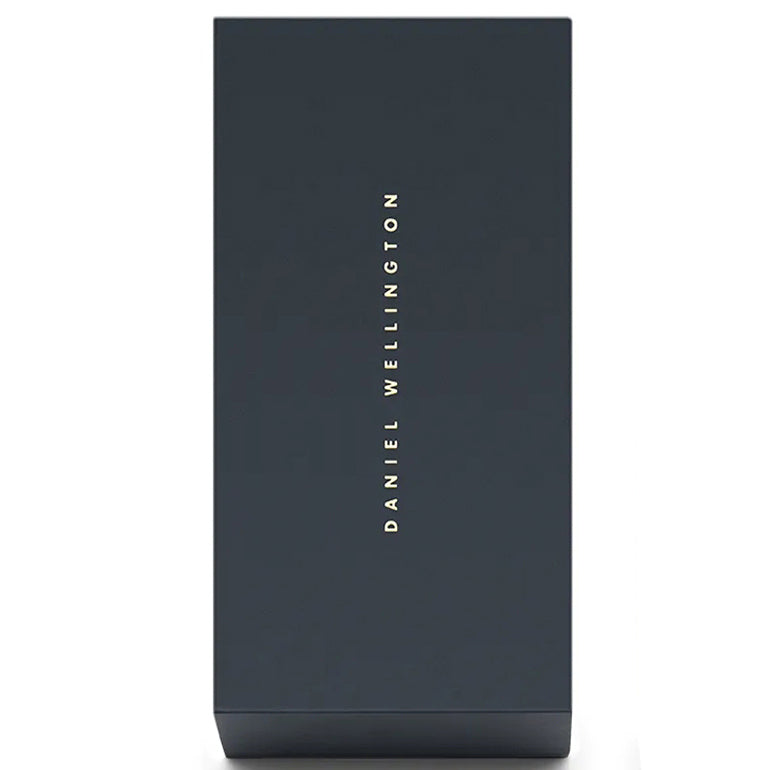 Daniel Wellington Dapper Sheffield White Dial Black Leather Strap Watch For Women - DW00100096