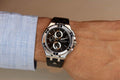Maurice Lacroix Aikon Chronograph Black Dial Black Leather Strap Watch for Men - AI1018-SS001-330-2
