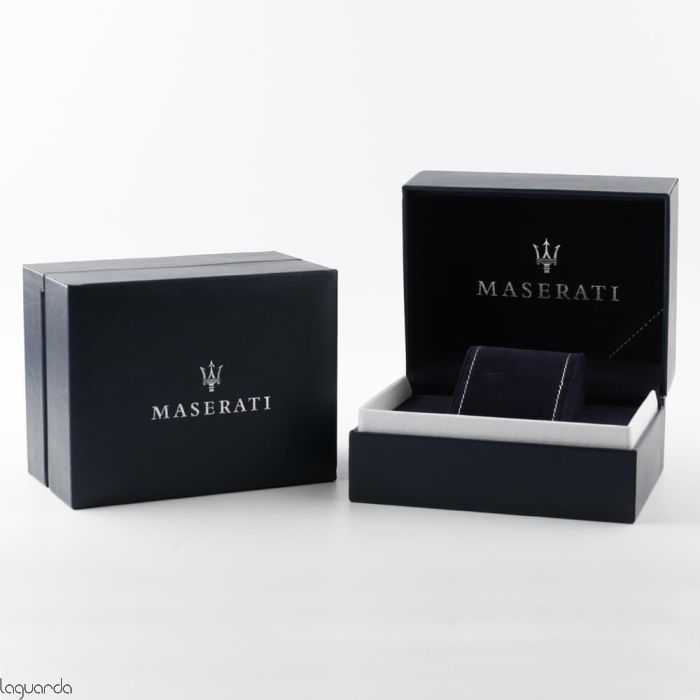 Maserati Traguardo Chronograph Blue Dial Black Silicone Strap Watch For Men - R8871612044
