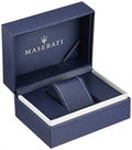 Maserati Stile Chronograph Black Dial Silver Steel Strap Watch For Men - R8873642010