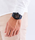 Guess Phoenix Chronograph Black Dial Black Rubber Strap Watch for Men - GW0499G1