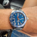 Tag Heuer Formula 1 Quartz 43mm Blue Dial Silver Steel Strap Watch for Men - WAZ1010.BA0842
