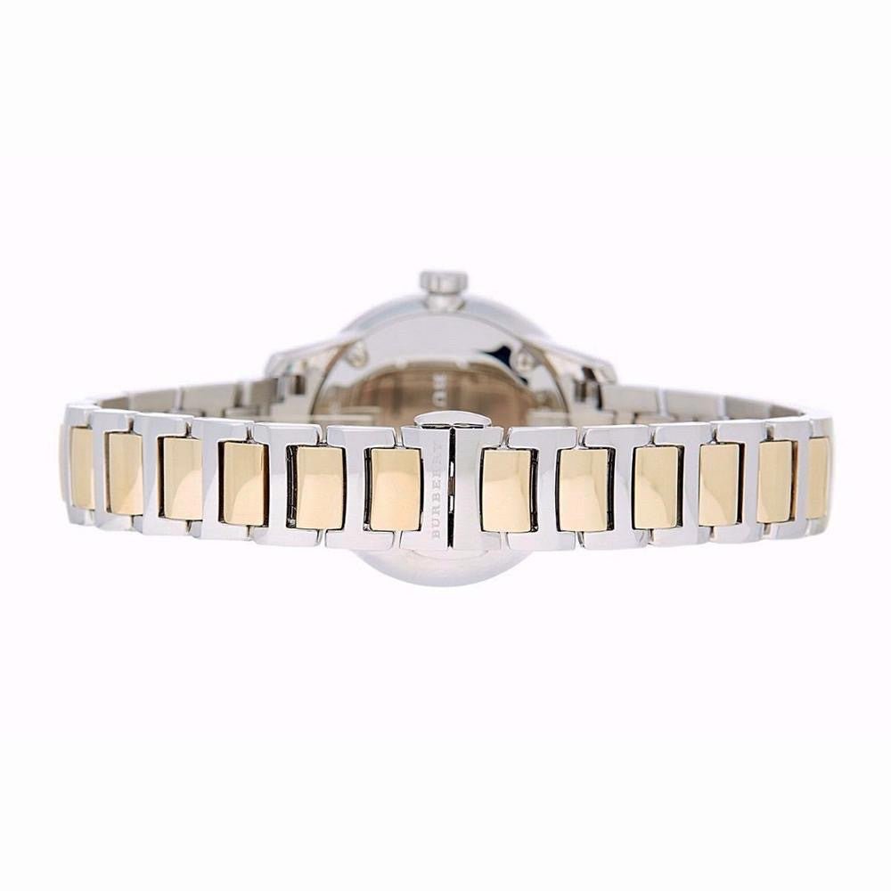 Burberry The Classic Champagne Gold Dial Two Tone Steel Strap Watch for Women - BU10118