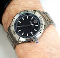 Versace Hellenyium Quartz Black Dial Grey Steel Strap Watch For Men - VE3A00620