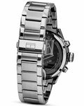 Tommy Hilfiger Jackson Quartz Black Dial Silver Steel Strap Watch for Men - 1791243
