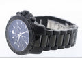 Movado Series 800 Chronograph Black Dial Black Steel Strap Watch For Men - 2600119