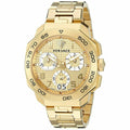 Versace Dylos Chronograph Gold Dial Gold Steel Strap Watch for Men - VQC040015