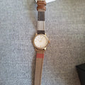 Burberry Utilitarian White Dial Multicolor Leather Strap Watch for Women - BU7851