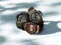 Guess Rigor Analog Quartz Black Dial Brown Leather Strap Watch For Men - W0040G2