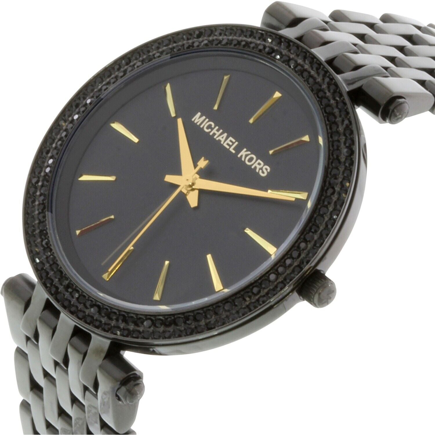 Michael Kors Darci Black Dial Black Steel Strap Watch for Women - MK3337