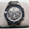Marc Jacobs Rock Chronograph Silver Dial Silver Steel Strap Watch for Men - MBM5028
