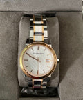 Burberry The City White Dial Two Tone Steel Strap Watch for Women - BU9105