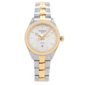 Tissot T Classic PR 100 Sport Chic White Dial Two Tone Steel Strap Watch For Women - T101.210.22.031.00