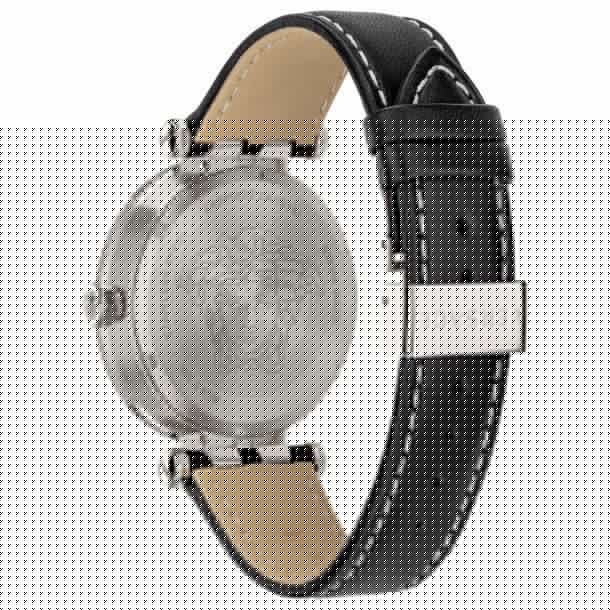 Versace Greca Sport Quartz Black Dial Black Leather Strap Watch For Men - VEZ300221